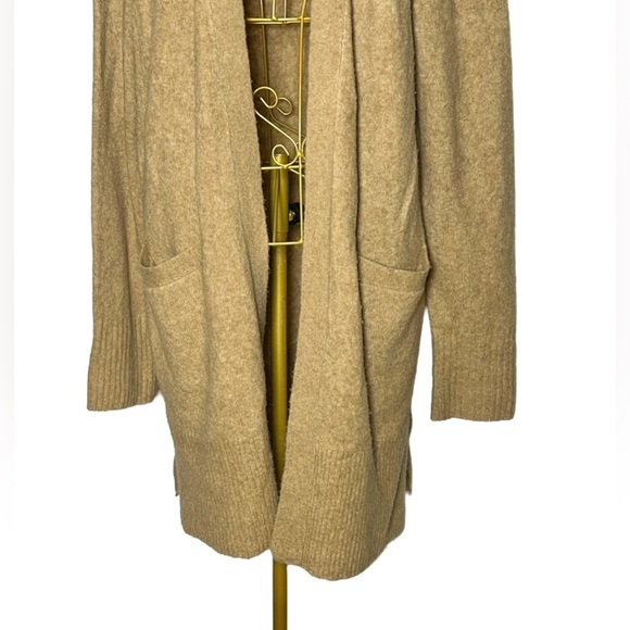 J. Crew Factory Open-Front Cardigan in Extra-Soft Yarn, Heather Acorn, Medium - Picture 8 of 12